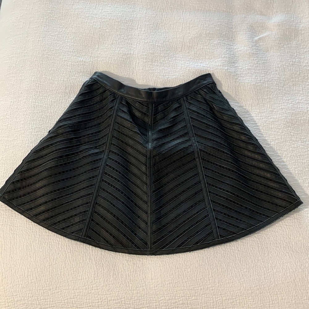 Parker Sample Size Leather Skirt